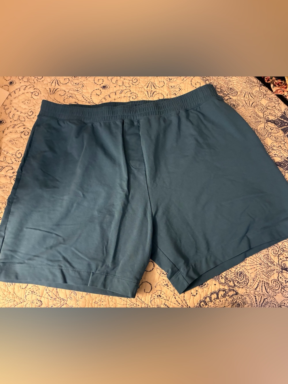 Universal Standard Deep Teal Pull-On Shorts